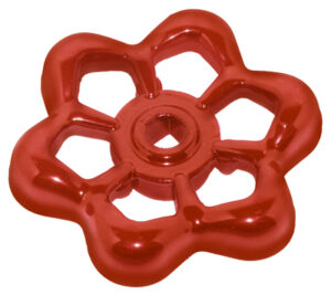 Sillcock Handle, Metal, Square Stem, Red