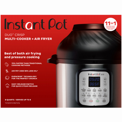 Duo Crisp Air Fryer, 11-in-1 Cooker,