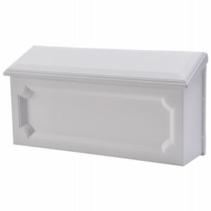 Windsor Wall-Mount Mailbox, White Poly