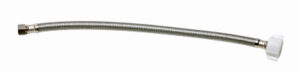 20-In. Toilet Connector, Braided Stainless Steel, 3/8 Compression x 7/8-In. Female Ballcock Thread