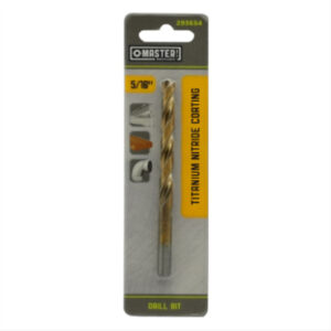 5/16 x 4-1/2 In. High-Speed Steel Drill Bit, Titanium Nitride Coated