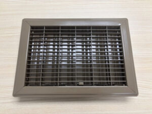 Gravity Floor Register, Steel, Brown, 10 x 12-In.