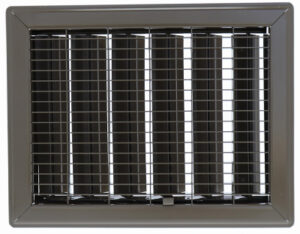 Gravity Floor Register, Steel, Brown, 12 x 14-In.