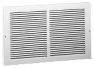 Baseboard Return Grille, Steel, White, 10 x 6-In.