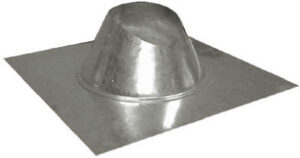 Roof Flashing, Rainproof, Galvanized, 3 In.