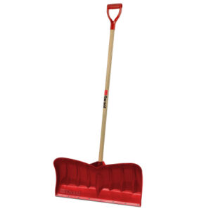 Alpine Poly Snow Shovel With Wood Handle, 26 In.