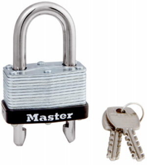 1-3/4 In. Keyed Padlock, Warded Steel,