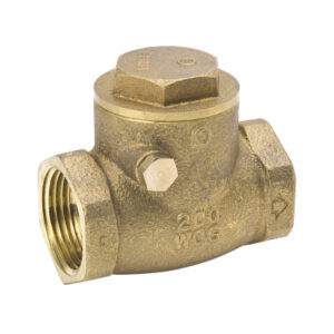 Threaded Swing Check Valve, Lead-Free Brass, 150 PSI, 1-1/2 In.