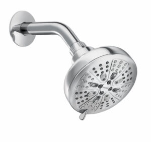 Hydro Energetix 8-Function Showerhead, Chrome, 5 In. Diameter