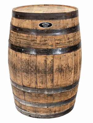 Genuine Branding Jack Daniel's Whiskey Barrel, Uncut Oak