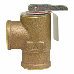 Bronze Boiler Pressure Relief Valve, Female Inlet, 3/4 In.