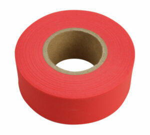 Flagging Tape, Glo Red, 150 Ft.