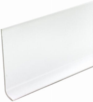 4 In. x 120 Ft. White Vinyl Wall Base