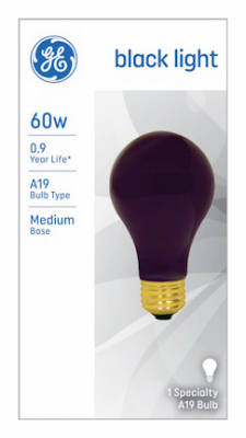 A-Line Light Bulb, Black, 60 Watt