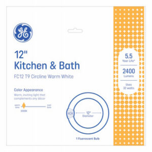 Circline Kitchen/Bath Appliance Fluorescent Light Bulb, 32 Watt