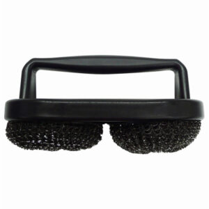 Double Headed Grill Brush, Non-Bristle Pad