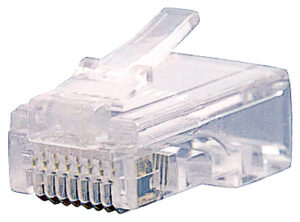 TelCom RJ45 Cat 5 Modular Plug, 8-Pk.