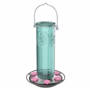 Gravity Hummingbird Feeder, Antique Glass