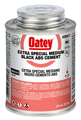 Black ABS Pipe Cement, 8 oz.
