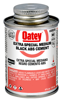 Black ABS Pipe Cement, 4 oz.