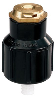 Underground Sprinkler Shrub Head, Brass Nozzle, Full-Circle, 1/2-In. FT