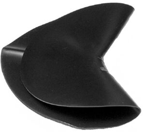 Shower Door Dam Corner, Black PVC