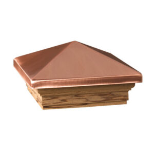 Copper Victoria High Point Post Cap, 4 x 4 In.