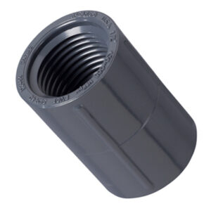 Underground Sprinkler PVC Coupling, Schedule 40, FNPT 1/2 In.