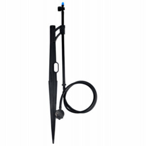 Adjustable Flow Bubbler Assembly, Half-Circle Pattern, Fan Spray, 1/4 in. Clamp N Pierce Inlet, Riser, 13 in. Stake