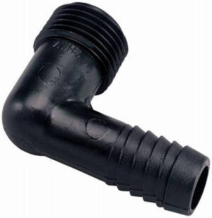Underground Sprinkler Riser Flex Elbow, 1/2 MNPT x 1/2 In. Barb