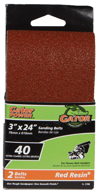 40-Grit Bi-Directional Sanding Belts, 2-Pk.