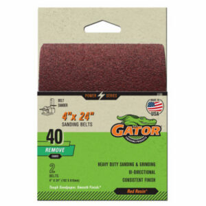 40-Grit Bi-Directional Sanding Sheet, 4 x 24 In., 2-Pk.