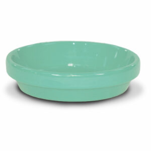 Ceramic Planter Saucer, Sage Green, 3.75 In.