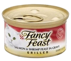 Cat Food, Grilled Salmon & Shrimp, 3 oz. Can