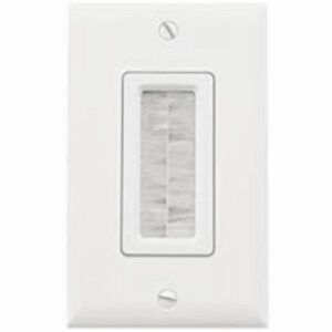 Pass & Seymour In-Wall Cable Access Wall Plate, White
