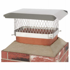 Chimney Cap, Single Flue, Stainless Steel, 9 x 13 In.