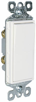 Pass & Seymour Decorator 1-Pole Light Switch, White, 10-Pk.