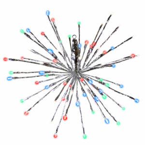 Radiant Blasts Christmas Light, 8 Functions, 80 Multi Color LEDs, 16 In.