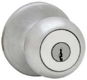 Security Mobile Home Entry Lockset, Satin Chrome