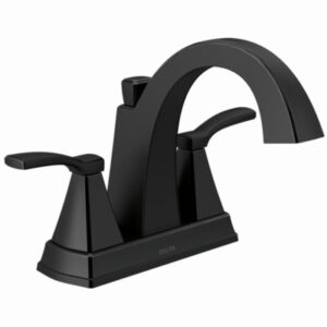 Flynn 2-Handle Bathroom Faucet, Matte Black