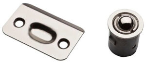 Cabinet Catch, Drive In Ball, Satin Nickel