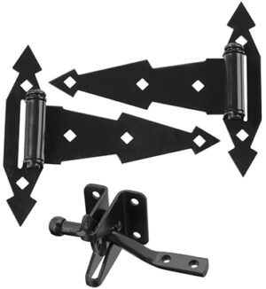 Gate Hardware Kit, Black