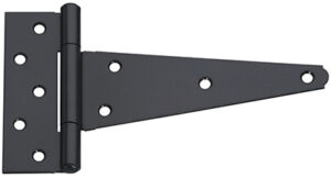 Extra Heavy Gate T-Hinge, Black, 8 In.