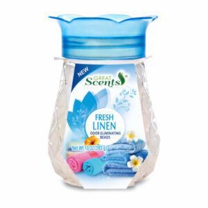 Odor Absorbing Beads, Fresh Linen Scent, 10-oz.