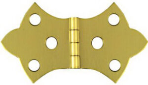 2-Pk., 1-11/16 x 3-1/16 In. Brass Decorative Hinges