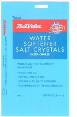 Water Conditioning Salt Crystals, For Extra Coarse Water, 40 Lbs.