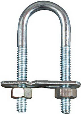 U Bolt, #112 Zinc, 1/4 x 3/4 x 2-1/2 In.