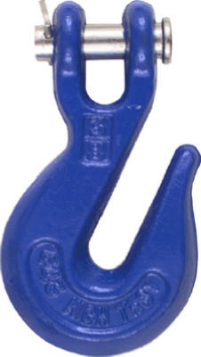 Clevis Grab Hook, Blue, 3/8 In.