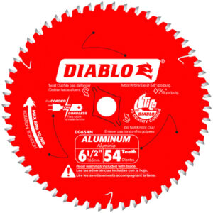 Aluminum Circular Saw Blade, 54-Tooth x 6-1/2-In.