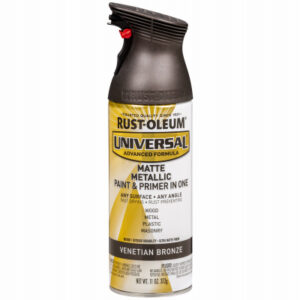 Universal Paint & Primer Matte Metallic Spray Paint, Venetian Bronze, 11-oz.